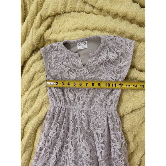 Girls Mia Joy Joyfolie Oatmeal Cream Lined Lace Dress Ivory Size 8 - Picture 4 of 6